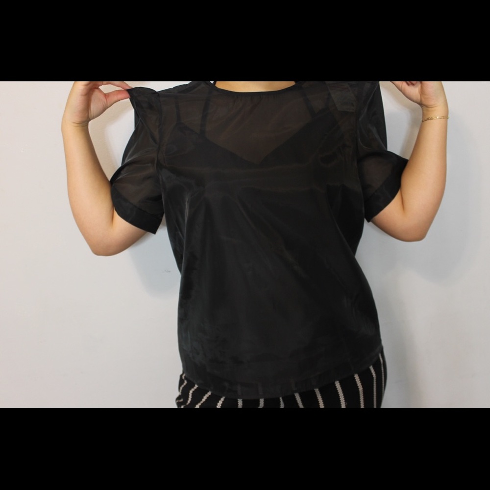 Black Sheer Shirt